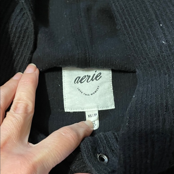 Aerie Textured Henley Hoodie size XS - Picture 2 of 3